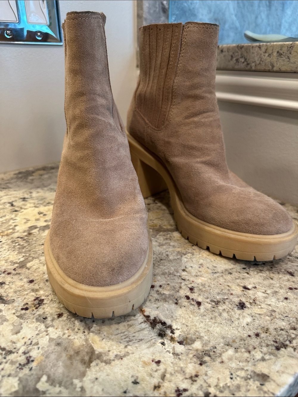 Dolce Vita Caster H2O Booties in Mushroom